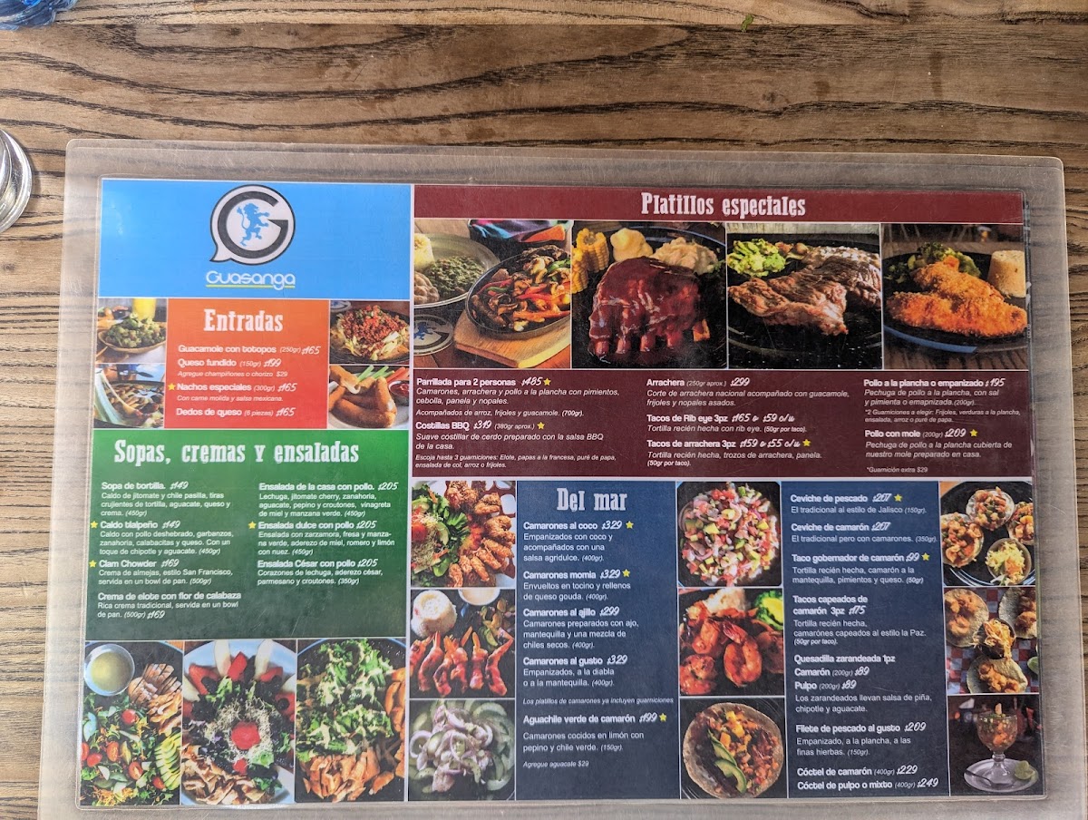 Guasanga Menu - Image 1